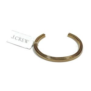 J Crew Bracelet Gold Tone Cuff Bracelet New